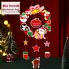 Kids' DIY Cartoon Christmas Wreath Craft Kit