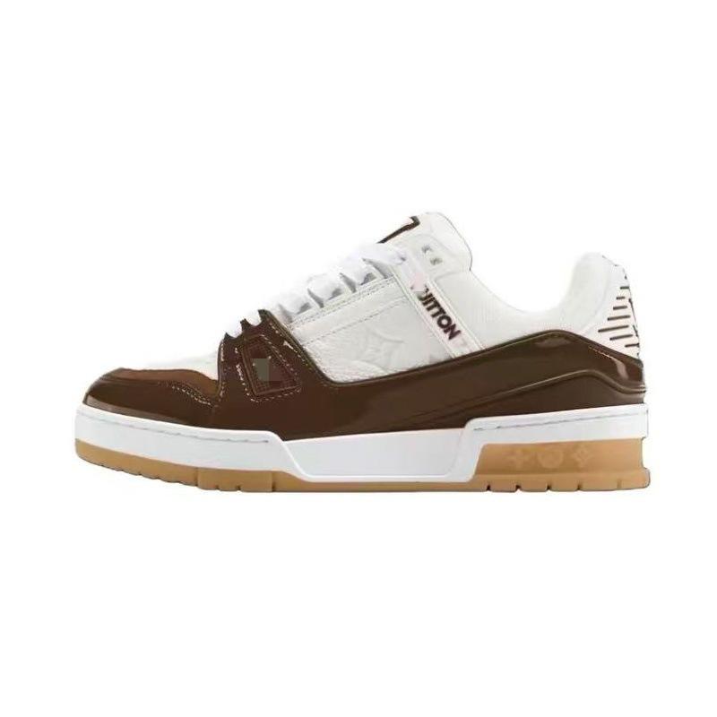 

Shoes Little White Shoes Casual Versatile Fashion Trend Men s Board Shoes 44 коричневий