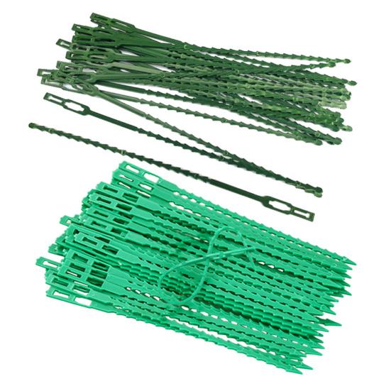100 Pcs Reusable Plant Ties Adjustable Plant Twist Ties Self-locking Cable Ties for Indoor Outdoor Climbing Plants Cables Organization