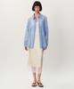 Meibeoyu Amiron See-Through Stripe Shirts _ Skyblue
