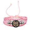 2022 Creative Painting Animal Leaf Fox Wolf Cat Owl Koala Rabbit Deer Round Glass Dome Bracelet Handmade DIY Gift