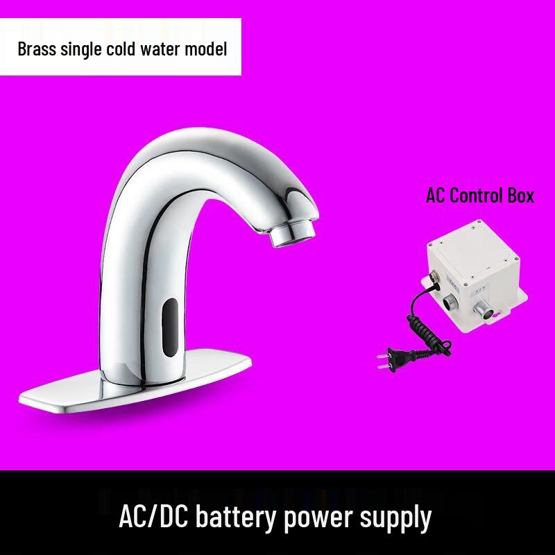 Automatic Copper Single Cold Washbasin Faucet