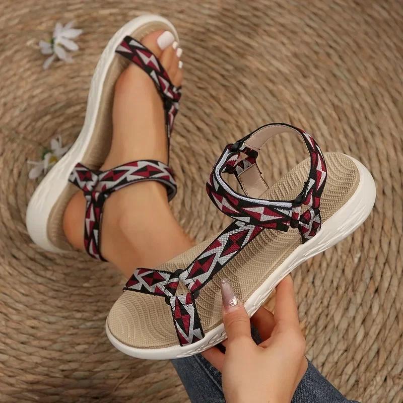 

Fashion Women s Sandals 2024 Summer Fashion Leopard Pattern Beach Slippers Outdoor Casual Lightweight and Comfortable Women s Sandals 36