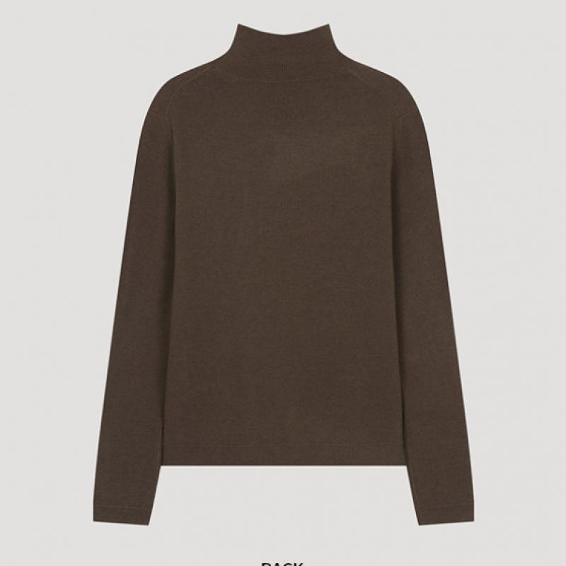 Ea S miSS Gât Mock Tricotat Linie Laterală SSkpoo42760 Br