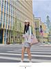 2026 Trendy Korean Color Block Stripe Large Tote Bag
