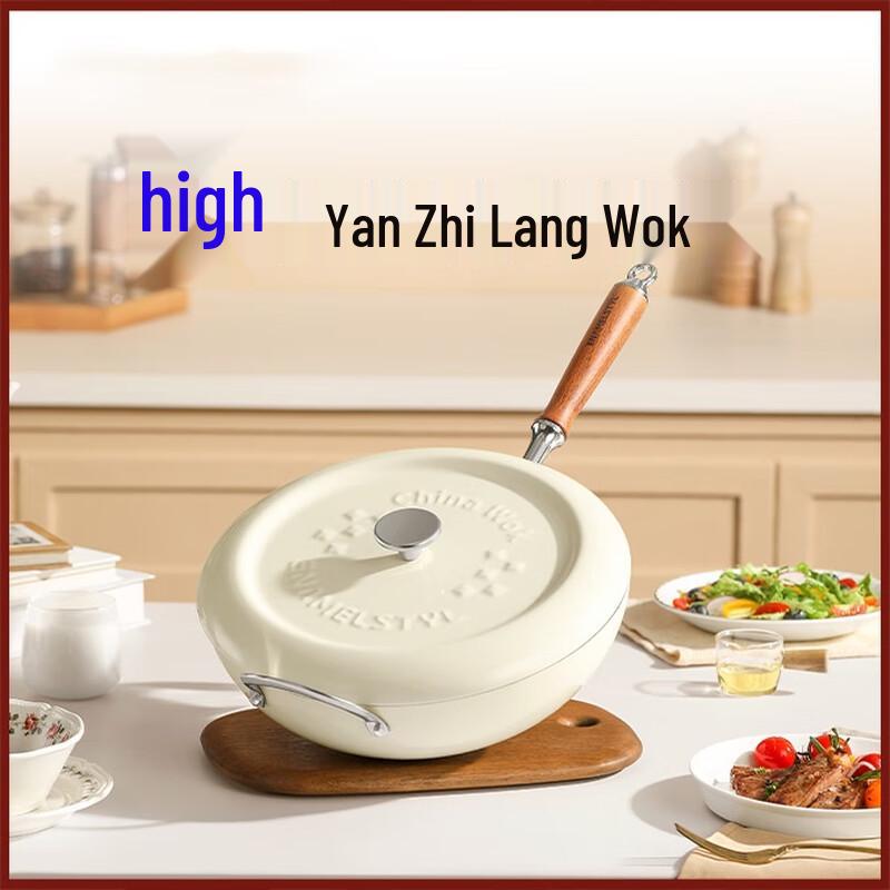 Triceratops Enamel Non-stick Wok