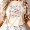 4th of July Comfort Colors T-Shirt: Patriotic Doodle Tee