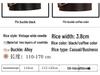 Men's Genuine Leather Casual Belt with Pin Buckle - Full Cowhide Waistband