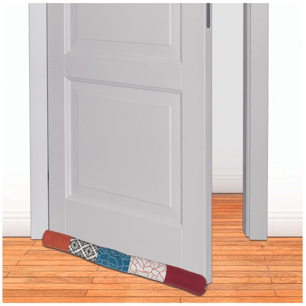 Les Trésors De Lily [A3468] - Wielokolorowa listwa przeciwwiatrowa „Patchwork” - 80x7 cm