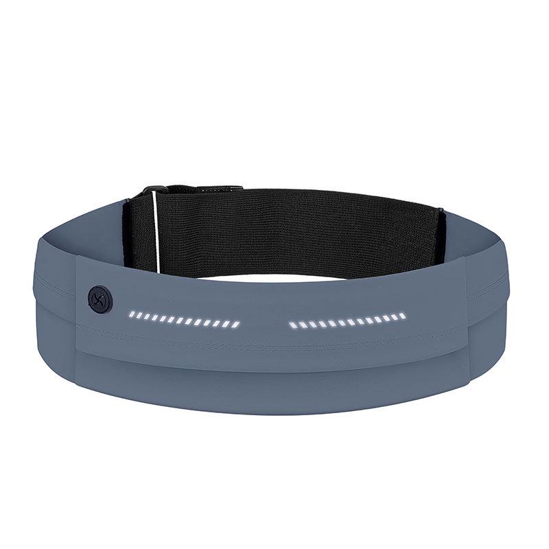 

Унисекс светоотражающая водонепроницаемая сумка на пояс для бега – эластичный и надежный держатель для мобильного телефона серый