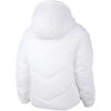 Nike Hřejivá bavlněná bunda s kapucí, ležérní sportovní, s dlouhým rukávem, dámská, bílá 869259-100