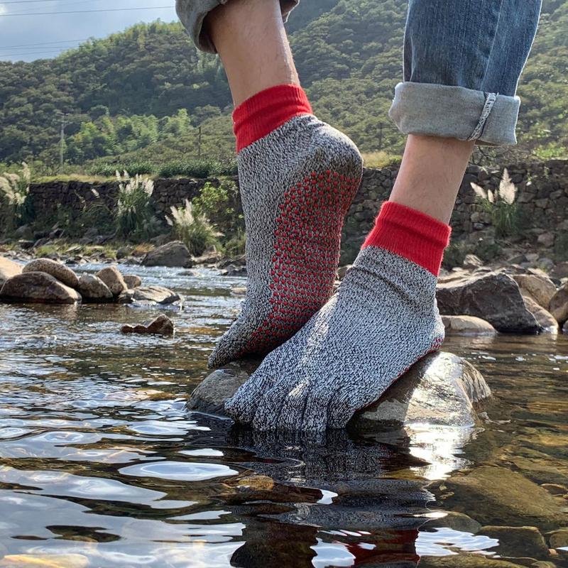 Five Finger Athletic Socks Anti-Cut Lightweight Socks Breathable Socks For Hiking Running Rock Climbing Beach Outdoor Work