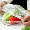 100 bucăți de folie din plastic Huse pentru alimente Folie de plastic elastic convenabilă pentru boluri, cești, farfurii, frigider de bucătărie