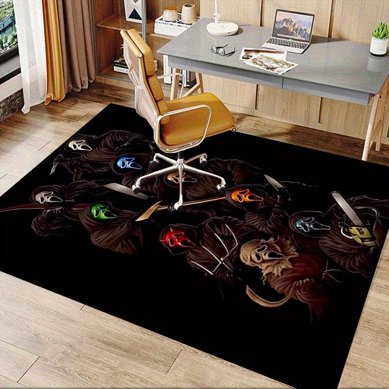 Scream, Ghostface, Horror Office Carpet Soft Polyester Entrance Carpet Washable Non Slip Machine Was