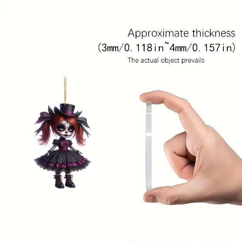 Car Delightful Acrylic Rearview Mirror Charm Fun Cartoon Design For Decoration Interior