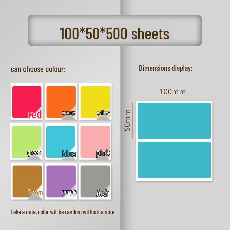 Custom Waterproof Multi-Color Thermal Paper Label: Oil-Proof, Self-Adhesive & Barcode-Ready
