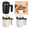 Magnetic Automatic Stirring Coffee Mug Stainless Steel Rechargeable Mixing Cup with Temperature Display for Beverages