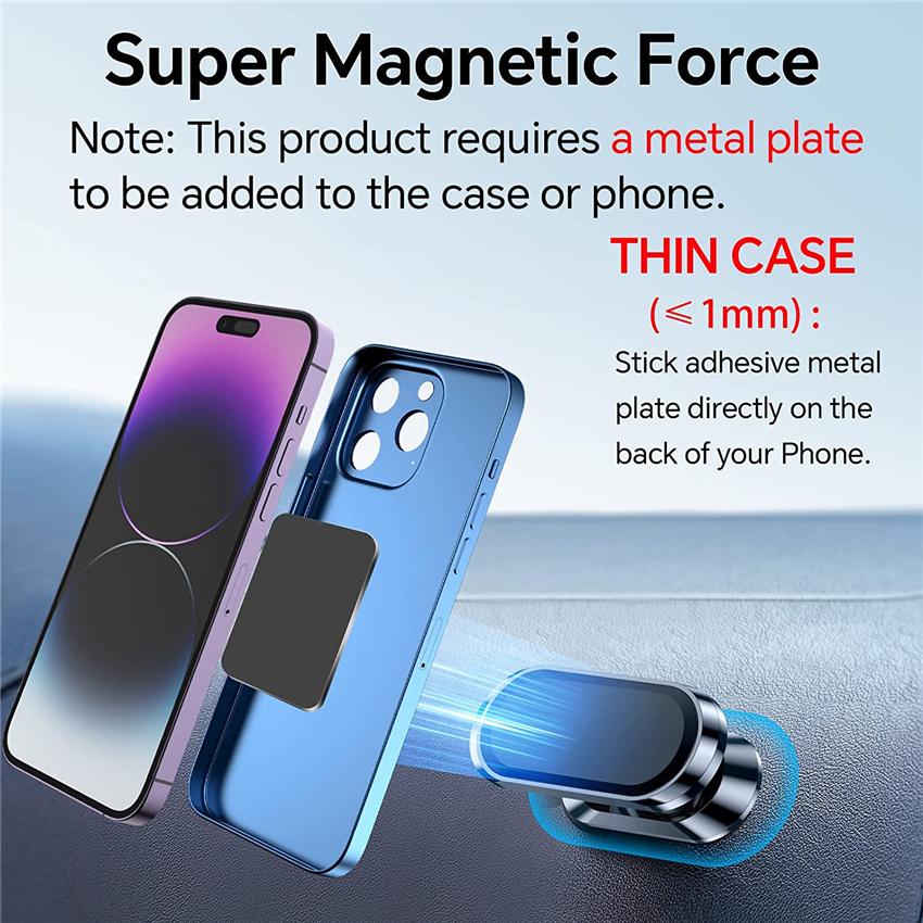 360° Rotatable Magnetic Car Phone Holder Air Outlet GPS Support Strong Magnet Smartphone Stand In Car for iPhone 16 15 Samsung
