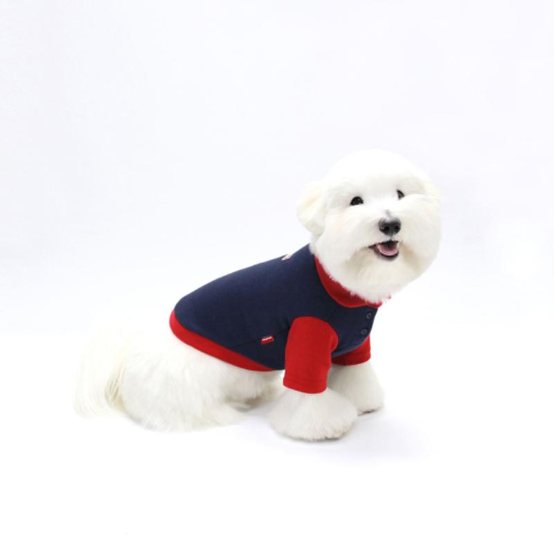 KINIKINI ORIGINAL VOLUME LOGO KRAGEN T-SHIRT-MARINEBLAU (Karatti)