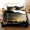 New Sci Fi City Bedding Set Single Twin Full Queen King Size Bed Set Adult Kid Bedroom Duvetcover Sets Anime Parure De Lit Bed