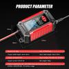 Car Battery Charger 12V 2 In 1 Smart Battery Tester Charger for Motor Car Repair Mode LCD Display AGM LiFePO4 Lead Acid