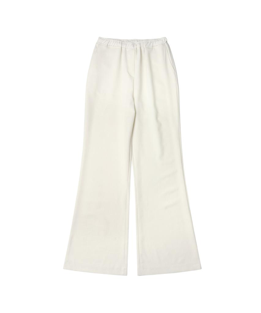 Banwonateullie P3196 Elastic Waist Flare Pants_Ivory