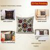 2D Exquisite Floral Pattern Decorative Pillow Covers Pattern Cushion Cover Suitable For Sofa Bedroom Car Pillow Cover