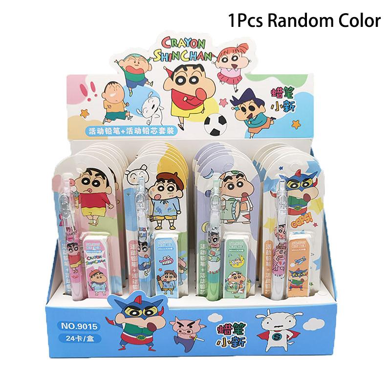 

Kawaii Crayon Shin-Chan набор механических карандашей милые школьные канцелярские принадлежности карандаши для письма и рисования мультфильмы детские канцелярские принадлежности