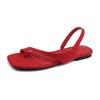 Grape mother flat-soled sandals women's summer outer wear temperament advanced sense soft-soled casual versatile beach Roman shoes women's sandals