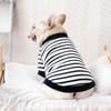 Striped Two-Legged Hoodie for French Bulldog, Pug, and Small Dogs - Light Spring & Autumn Wear