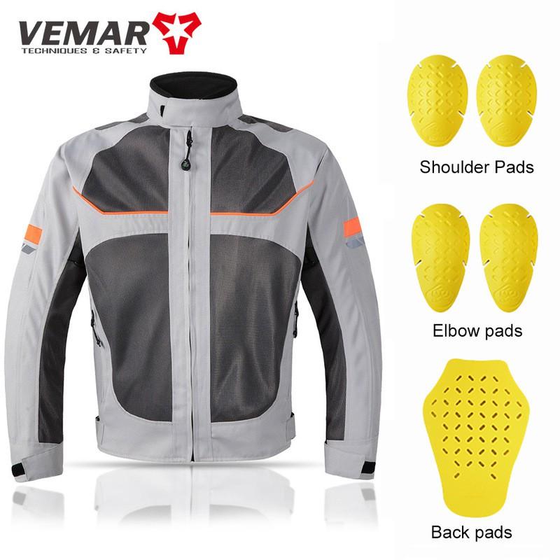 Mens Motorcycle Riding Jacket With Armor Protection Breathable Motorbike Gear Off-Road Street Use