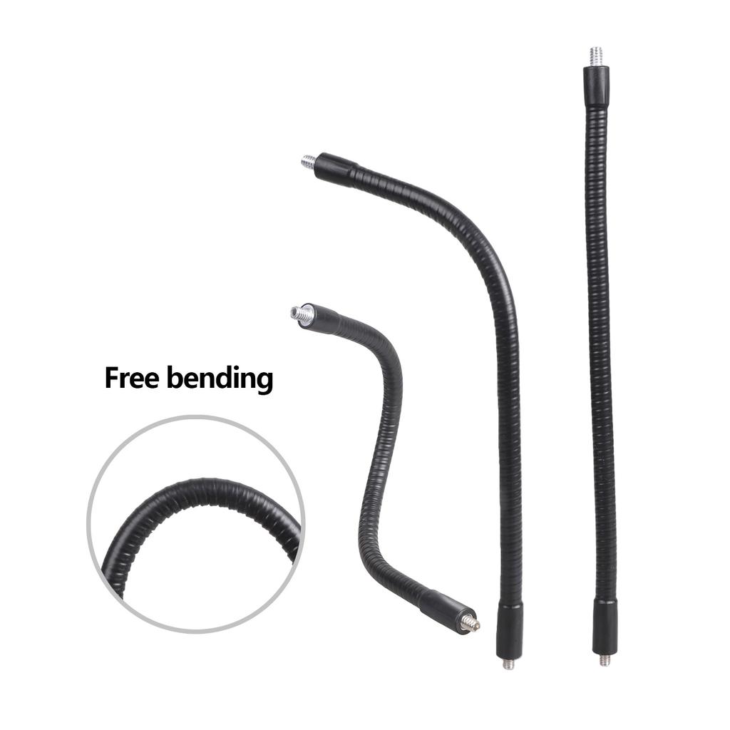 Flexible Bendable Goosenecks Tube With 1/4inch Male Thread Connectors For Camera Microphones Light Stand Accessories