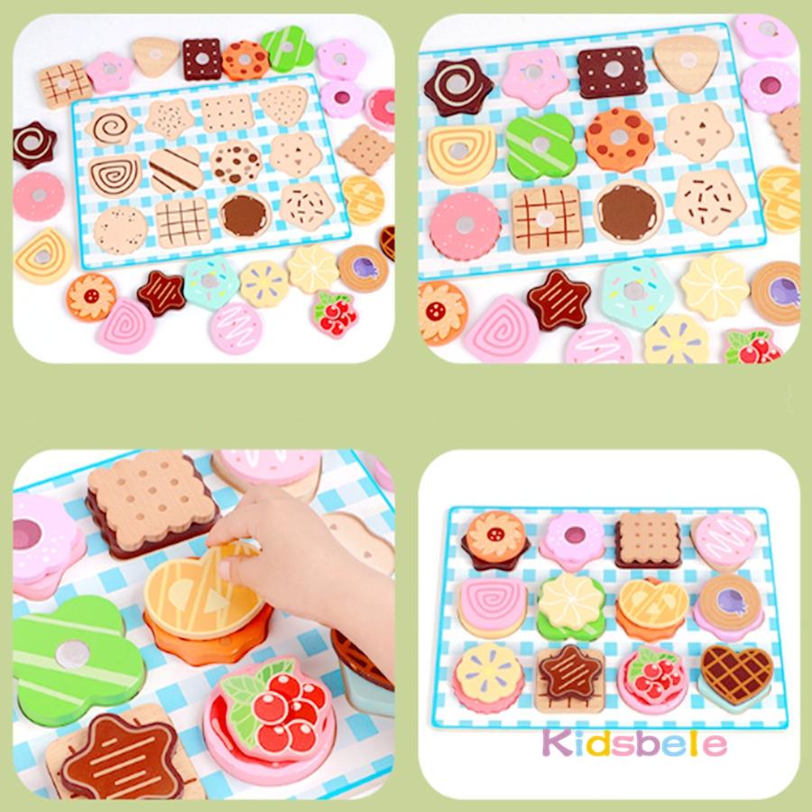 Wooden DIY Desserts Toy Montessori Simulated Kitchen Pretend Play Toy Fruit Skewer Ice Cream Birthday Party Gift For Toddler