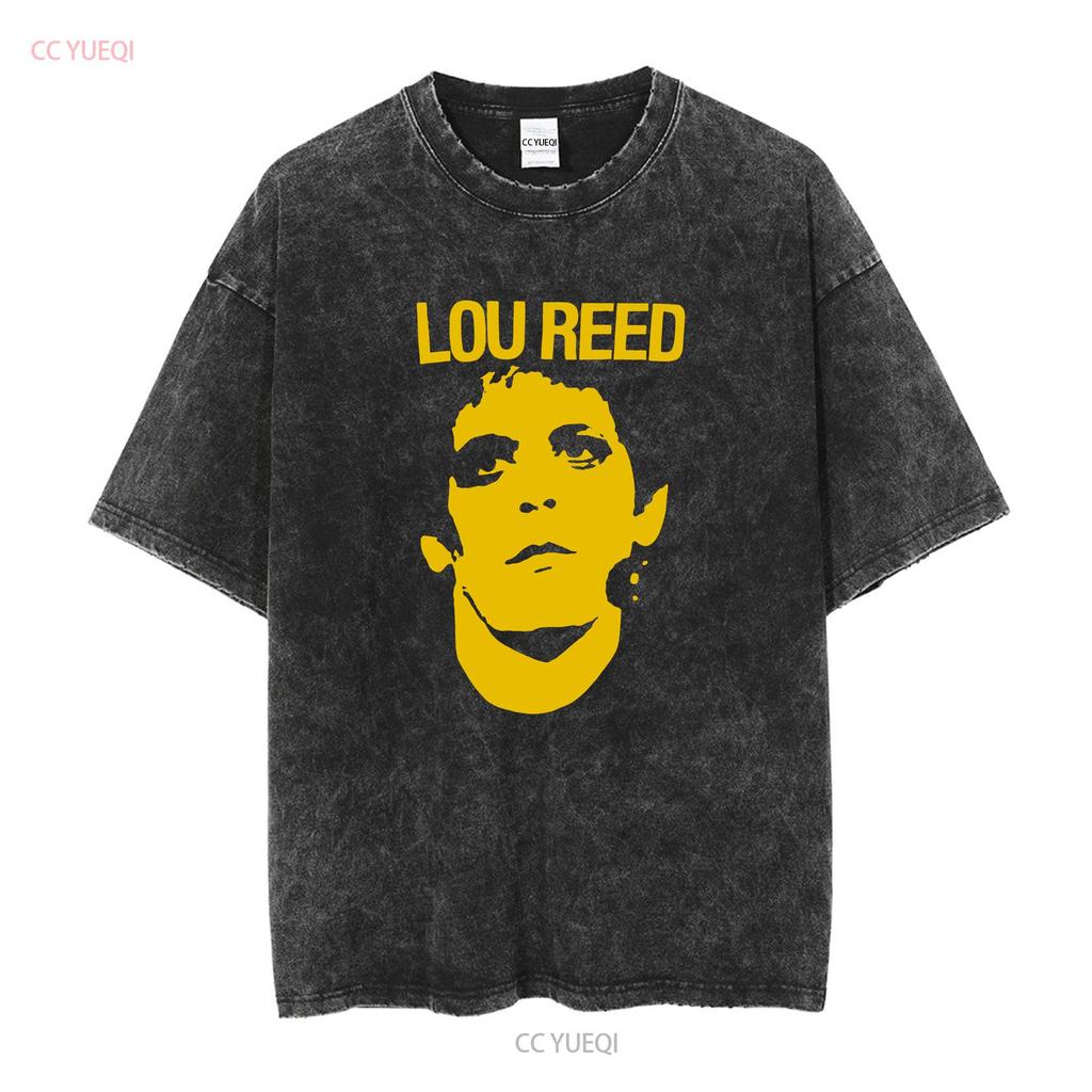NEW LISTING 80 s Lou Reed Rock Roll Animal T Shirt black tee NH7029 vintage Washed fashion homme Stretched Stylish