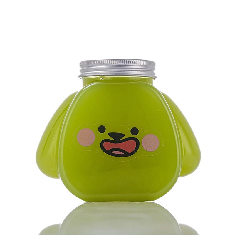 1Pc 350Ml Cute Dog Pet Bottle Clear Milk Tea Bottle Water Bottle Portable Coffee Juice Cold Drinking Cup Drink Bottle