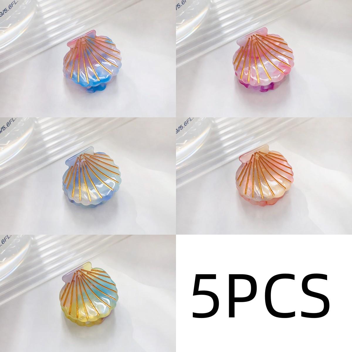 

5PCS Shell vinegar clip cute mini top clip hair clip shark clip bangs clip hair clip sweet accessories hair accessories