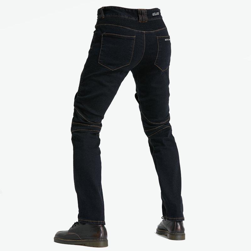 Men's Retro Stretch Motorcycle Jeans – Fall-Proof, Straight-Leg Riding Pants