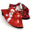 2026 Christmas Print Bucket Hat With Santa Reindeer Motif Wide Brim Sun Outdoor Travel Beach Casual Wear