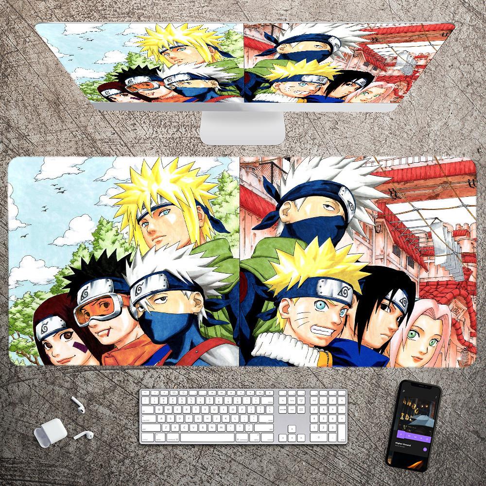 Anime Mousepad Large Gaming Mouse Pad Lockedge Thickened Computer Keyboard Table Desk Mat Nnaruto Shippuden