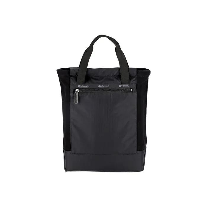 Midnight Black Canvas Mini Tote Bag [1387.C519]