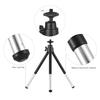 Mini Tripod 2 Section Extendable Desktop Tripod Stand Holder 1 4 Inch Screw Mounts for Phone ILDC Max. Load 0.5kg Black