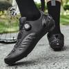 Chaussures de Vélo VTT Femme Chaussures à Pédales Plates Chaussures de Vélo Baskets de Vélo de Route Vitesse Chaussure à Crampons Spd avec Chaussure de Vélo de Montagne rose