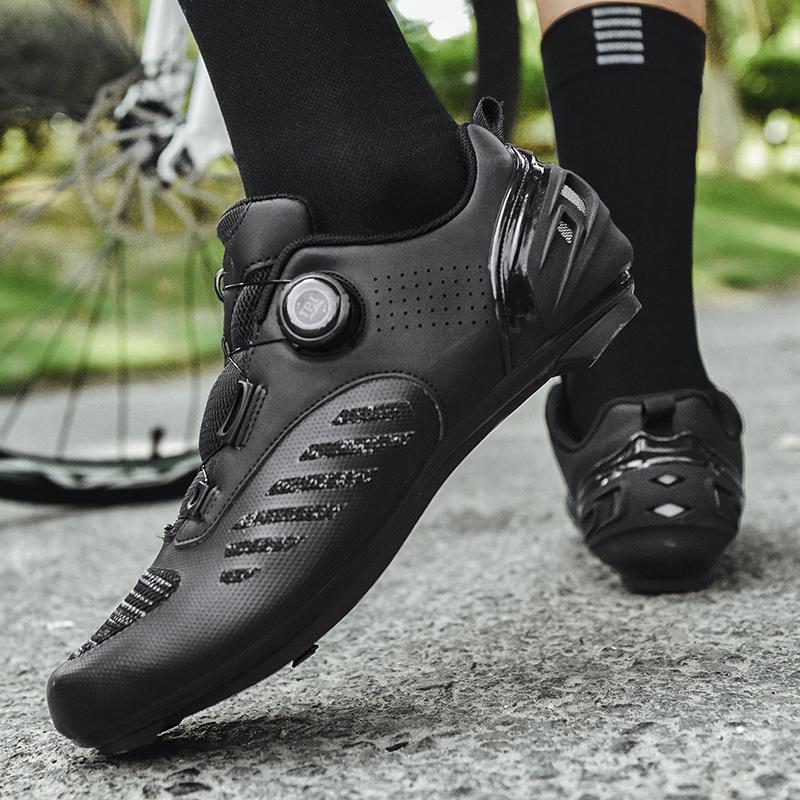 Chaussures de Vélo VTT Femme Chaussures à Pédales Plates Chaussures de Vélo Baskets de Vélo de Route Vitesse Chaussure à Crampons Spd avec Chaussure de Vélo de Montagne rose