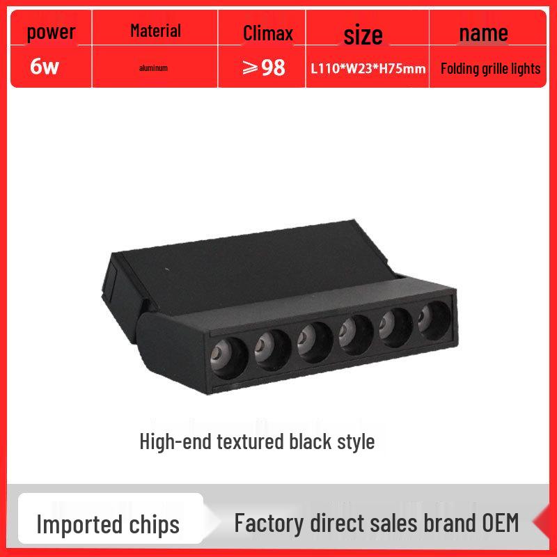 Ultra-Thin Magnetic Track Light for Rooms and Hallways