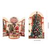 Multicolor Christmas Greeting Cards Santa Xmas Tree 3D Christmas Card  Christmas Season