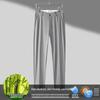 Men's Half Elastic Waist Casual Business Trousers