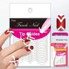 Nail Art Stickers: Smile, Wave, V-Shape, Crescent Edge French Designs