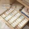 Tianshan Cotton & Linen Sock Box: Foldable, Washable Drawer-Style Wardrobe Organizer