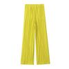 Fashion Style 2024 Summer New Women's Clothing Slim Looking Easiest for Match Wrinkle Effect High Waist Wide Leg Pants 8095759