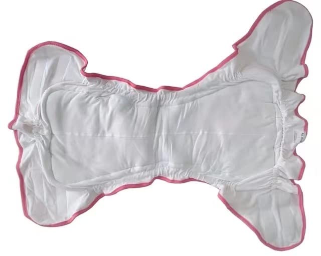 ABDL Adult Diaper Cover, Waterproof Incontinence Pants, Size M, for Seniors, Nursing Care, Bedwetting Cover, Training Pants, Cute Pink, DenDenMushi